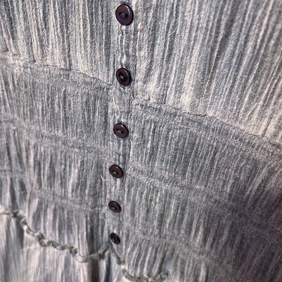 2 100% cotton sleeveless ruffle stretch dress size small - Picture 10 of 12